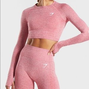 Gymshark Vital Seamless Dusky Pink Marl Set
